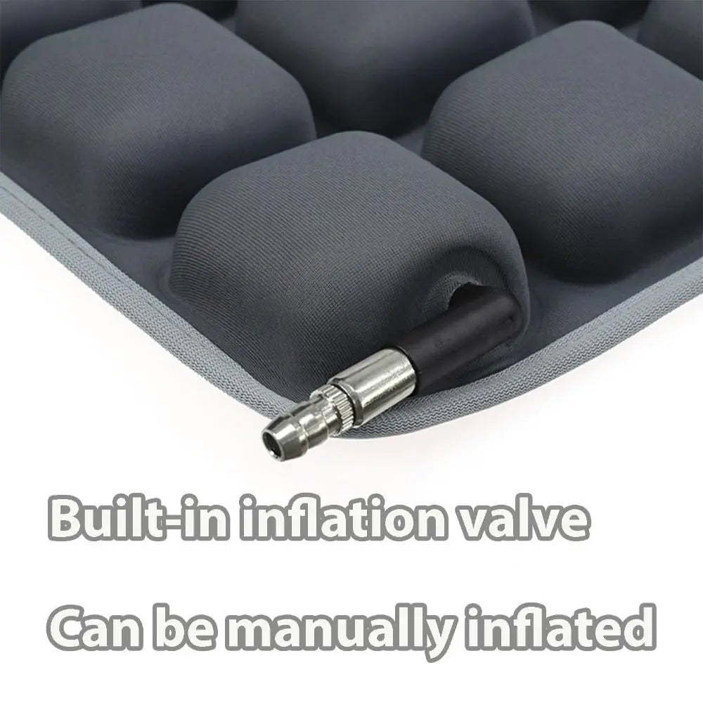 Air Bags Travel Cushion Lightweight Breathable 3D Air Cell Seat Cushion High Rebound Pressur Portable 3D Inflatable Seat Cushion