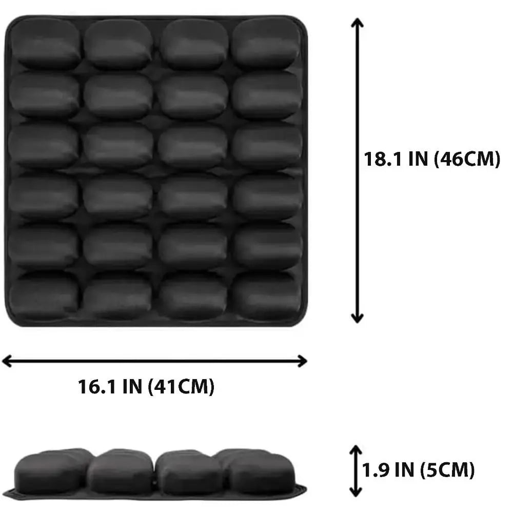 Air Bags Travel Cushion Lightweight Breathable 3D Air Cell Seat Cushion High Rebound Pressur Portable 3D Inflatable Seat Cushion