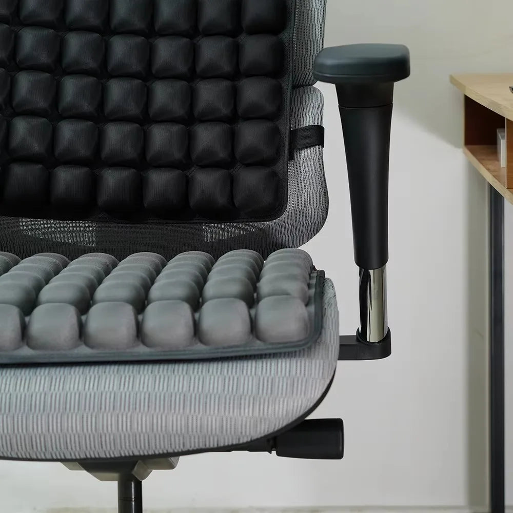 Air Bags Travel Cushion Lightweight Breathable 3D Air Cell Seat Cushion High Rebound Pressur Portable 3D Inflatable Seat Cushion