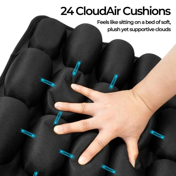 PrimePickz Travel Cushion Ultimate Comfort to Air Travel Seats, office Chair, Driving & Wheelchair use